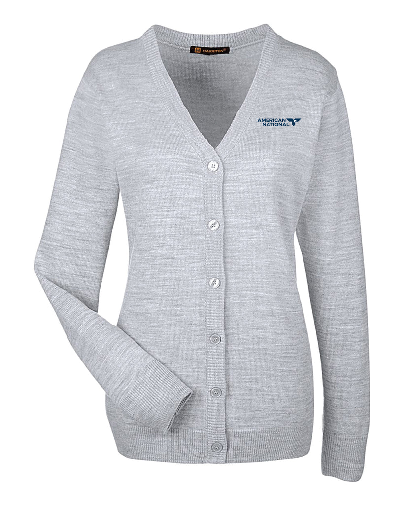 Harriton Women's Pilbloc V-Neck Button Cardigan Sweater M425W