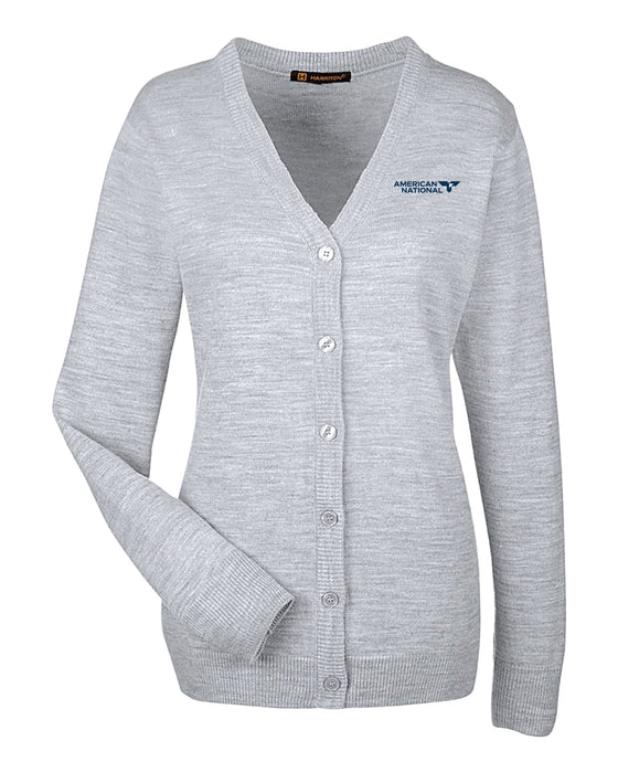 Harriton Women's Pilbloc V-Neck Button Cardigan Sweater M425W