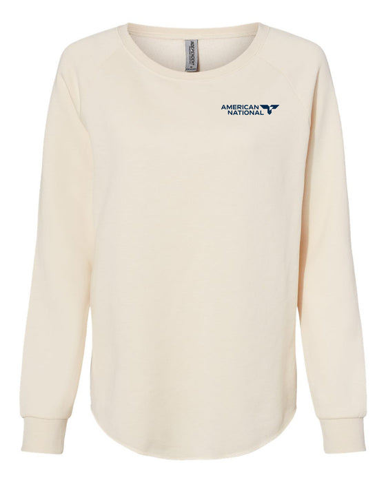 Women's California Wave Wash Crewneck Sweatshirt - PRM2000