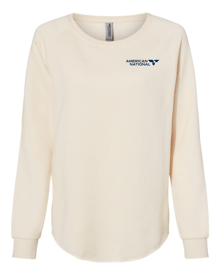 Women's California Wave Wash Crewneck Sweatshirt - PRM2000